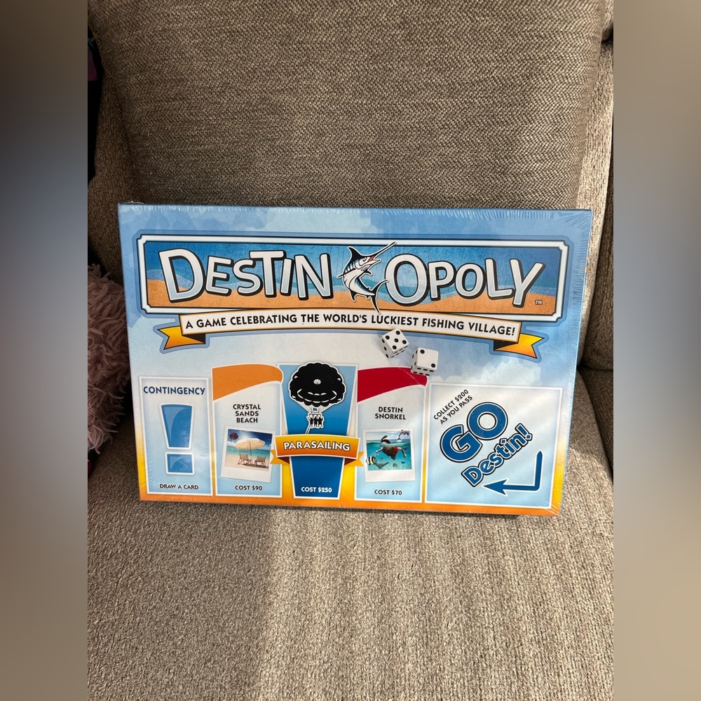 Destin-Opoly Board Game Florida Monopoly by Late for the Sky